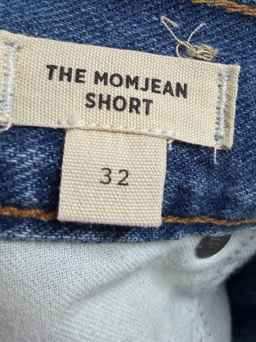 Madewell Medium Wash Blue High-Rise Frayed Cut Off Denim Shorts Size 32 - Picture 9 of 14